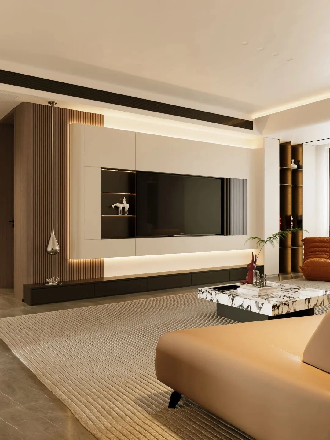 电视背景墙,打造家居新风尚(图4) 1-25112513325Y34.jpg